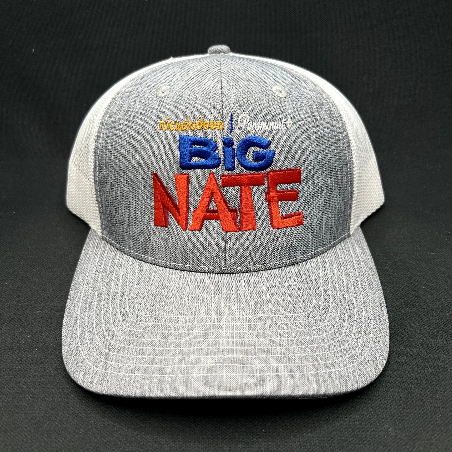 Nickelodeon Big Nate Paramount+ Snapback Trucker Hat Gray White Promo Cap
