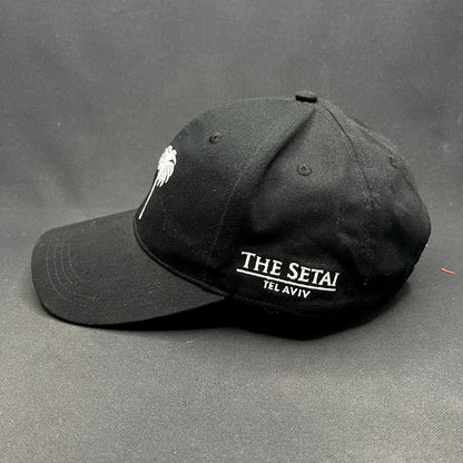 The Setai Tel Aviv Luxury Hotel Palm Trees Strapback Hat Black Israel Resort Cap