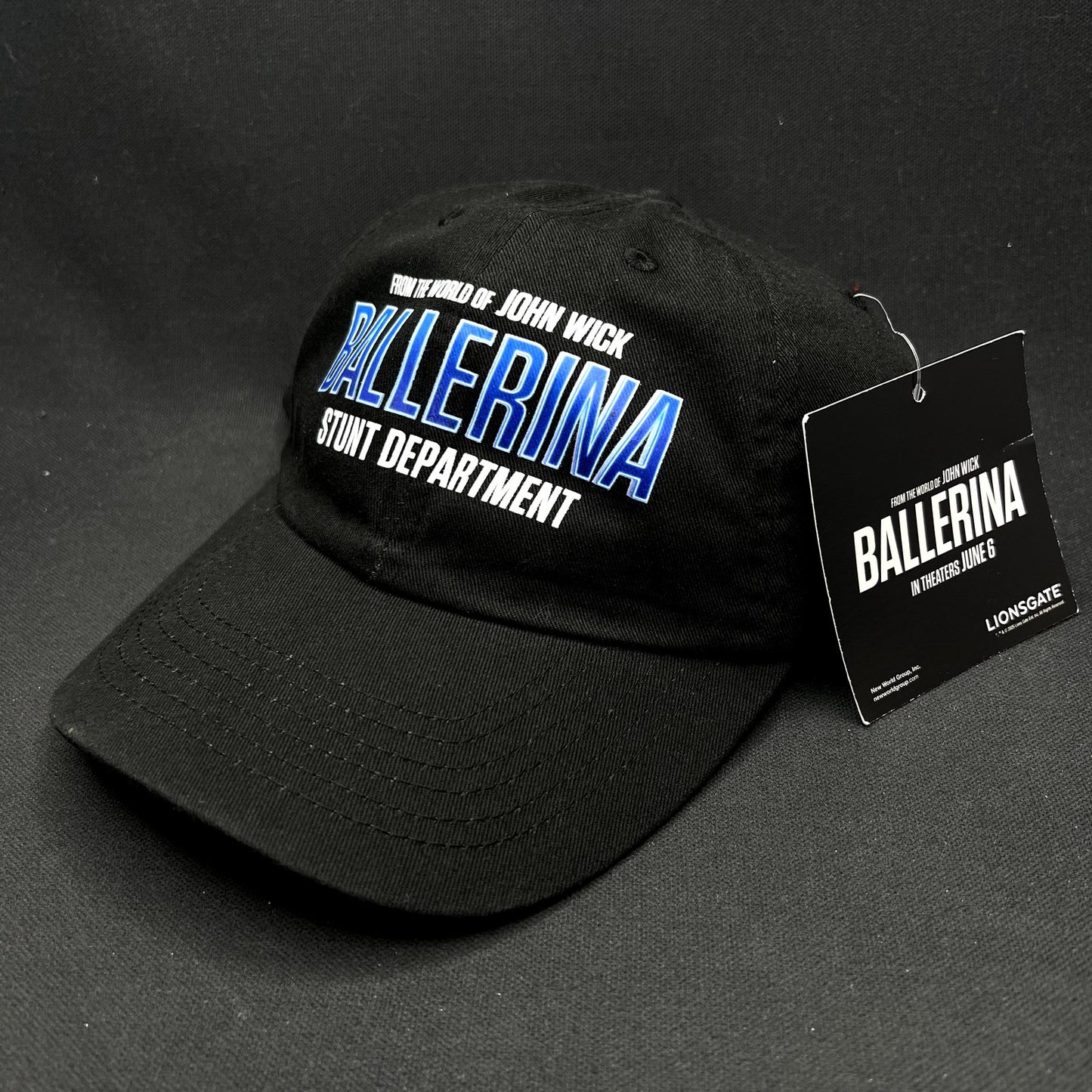 John Wick Ballerina Stunt Department Cast Crew Strapback Hat Lionsgate 2025