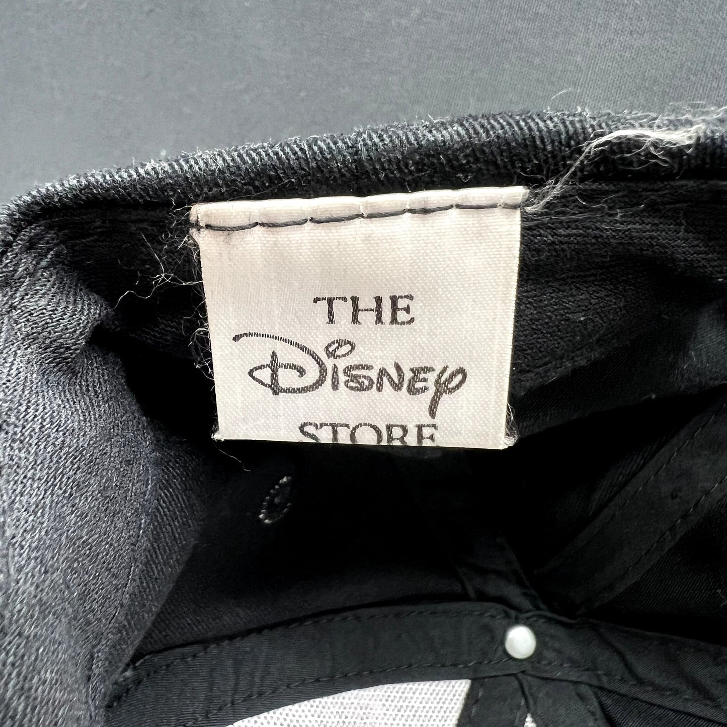 Vintage 90s Disney Store Mickey Mouse M Logo Snapback Hat Black Green Cap