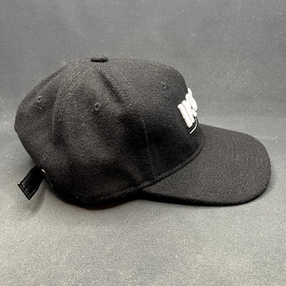 Ikon Pass Mammoth Mountain Black Wool Blend Strapback Hat Otto Ski Snowboard
