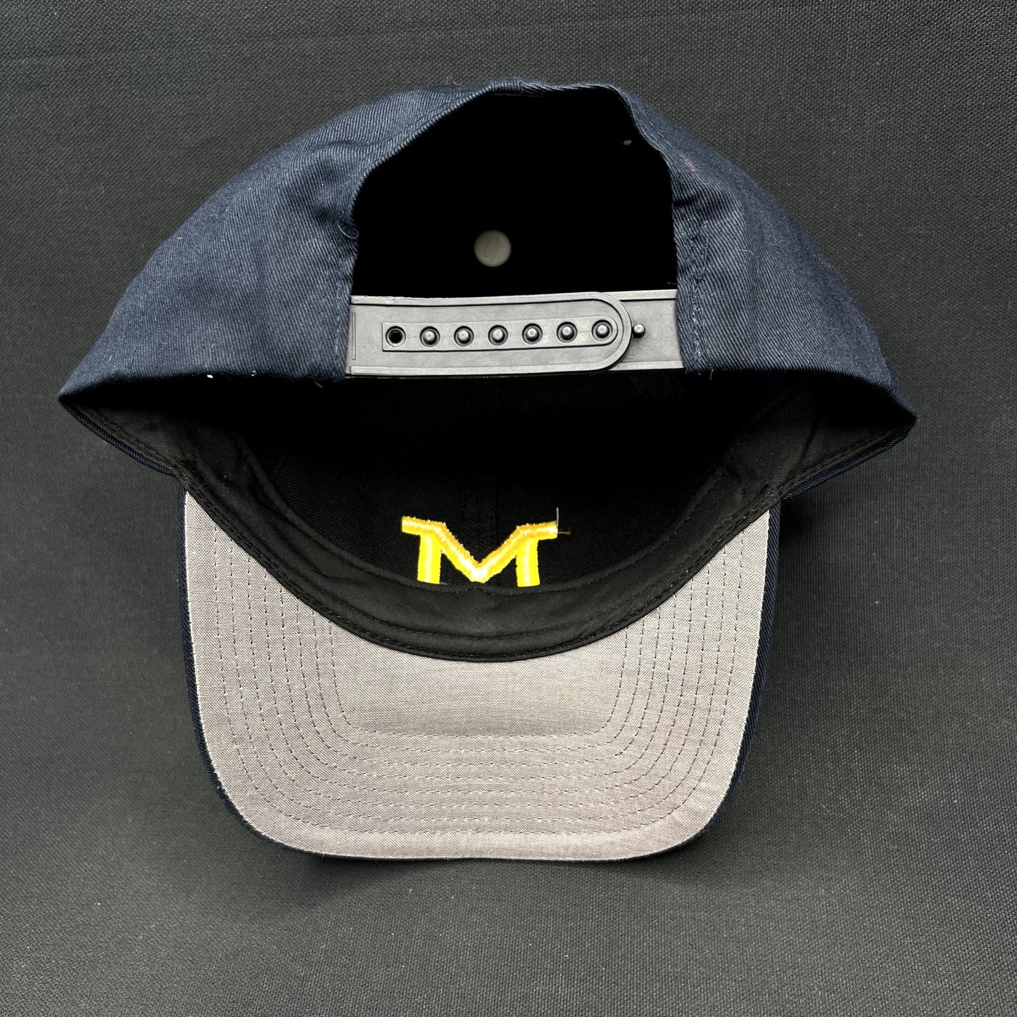 Vintage Michigan Wolverines Block M Snapback Hat Twins Enterprise NCAA