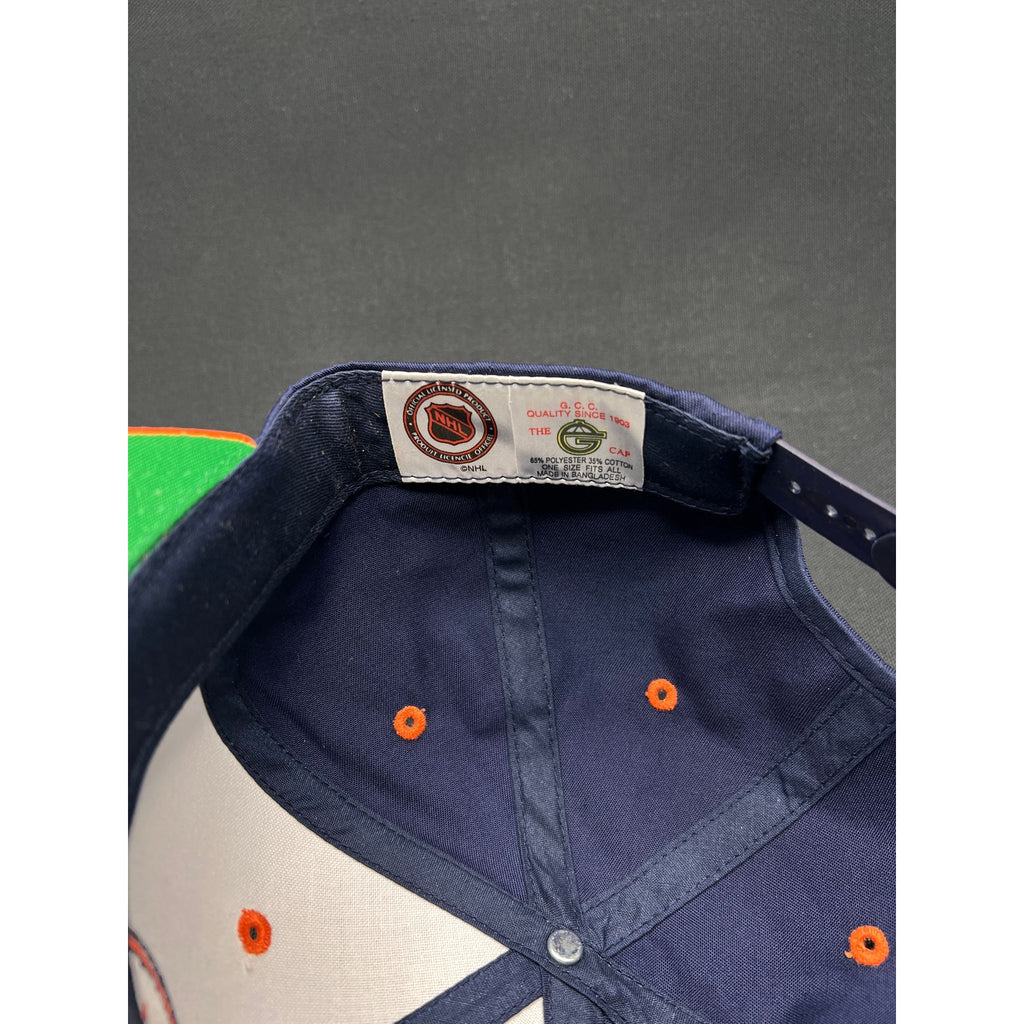 Vintage 1990s New York Islanders Snapback Hat Navy/Orange – The G Cap NHL