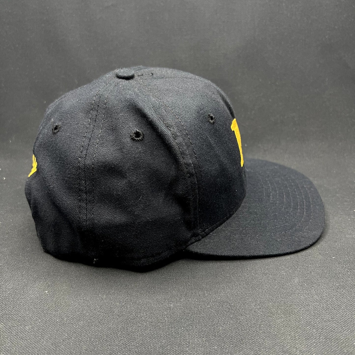 Vintage Marlton DuPont New Era Snapback Hat Black Gold USA
