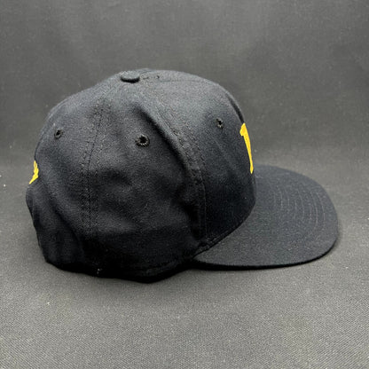 Vintage Marlton DuPont New Era Snapback Hat Black Gold USA