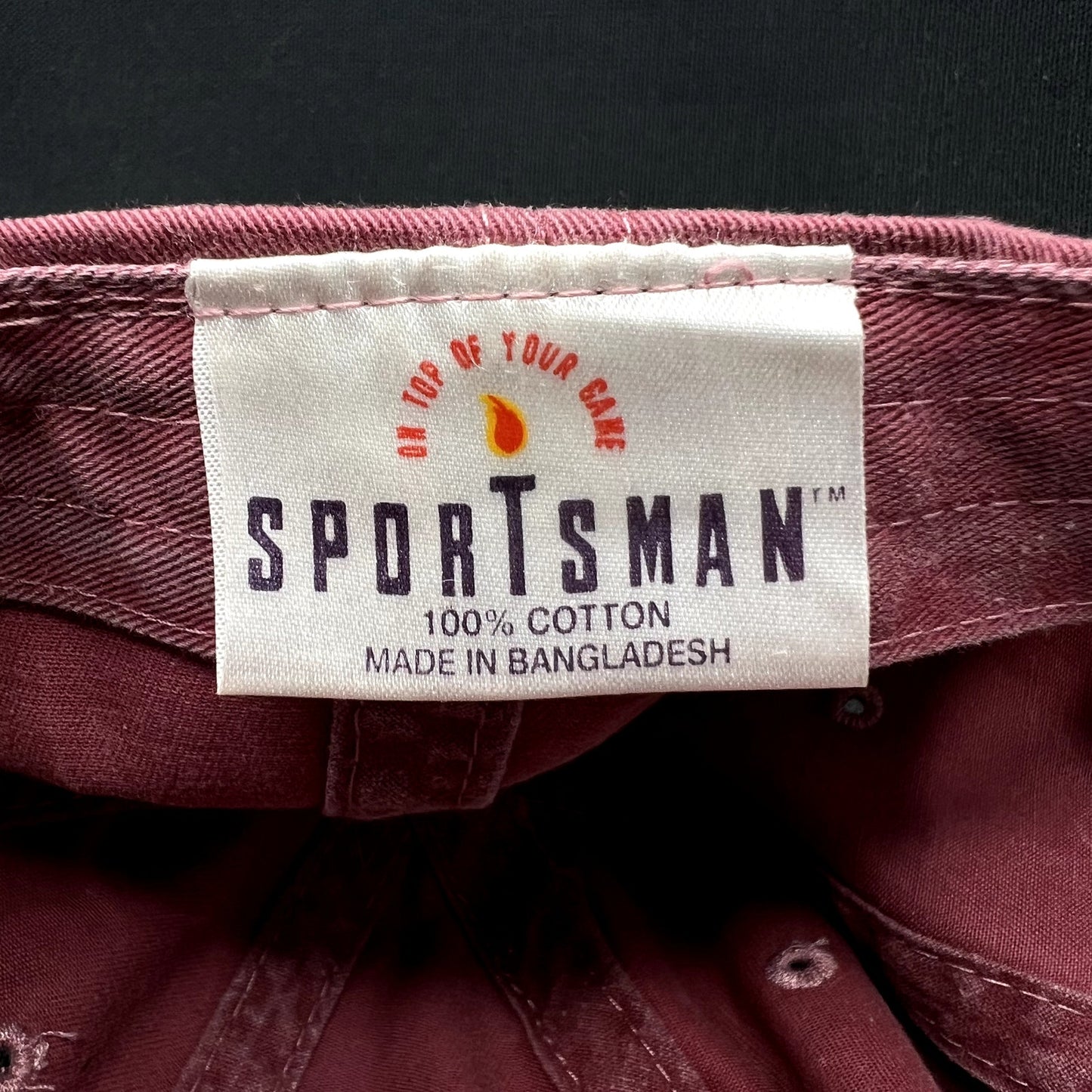 Vintage The Store Strapback Hat Sportsman Maroon Dad Cap Retail Promo
