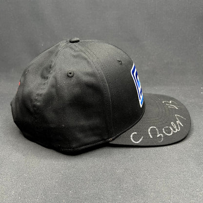 Vintage Spears Racing Snapback Hat Autographed Black Blue Cap