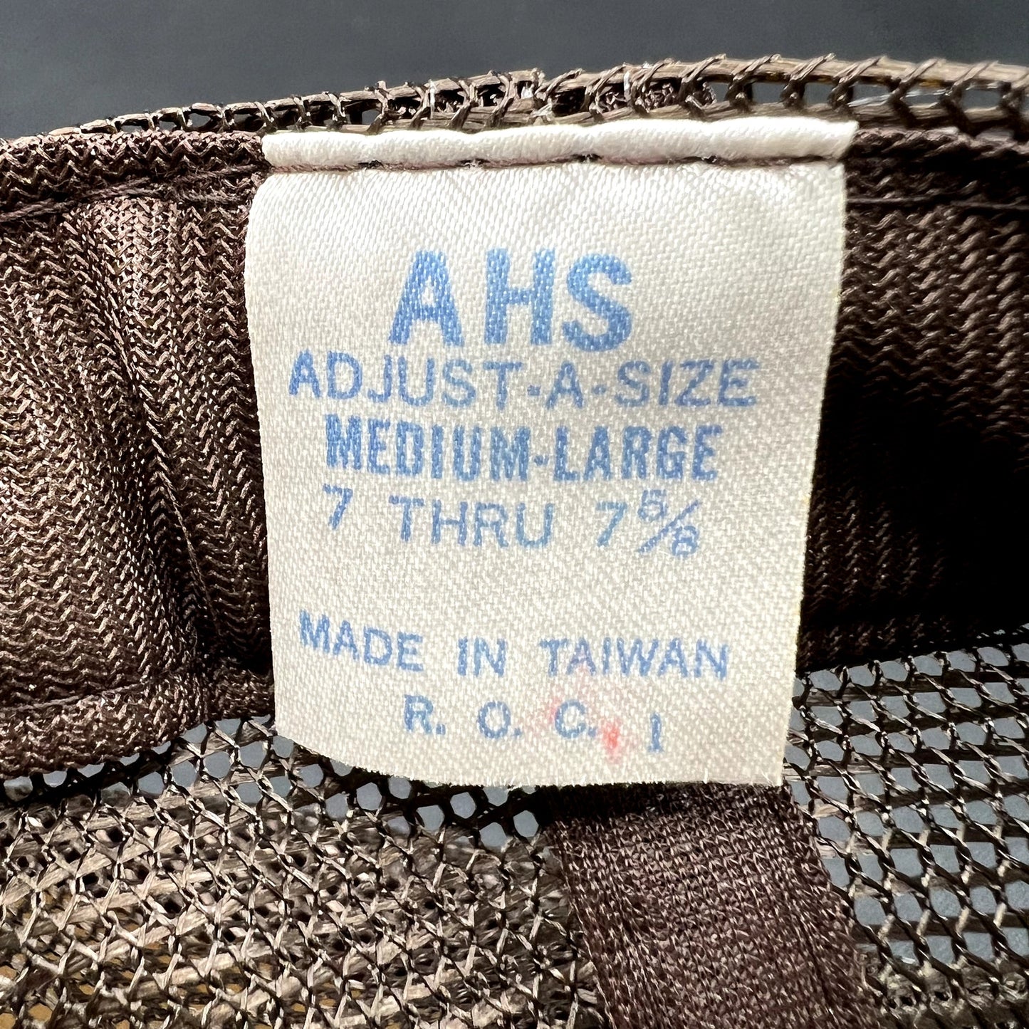 Vintage Party Patrol Trucker Hat Snapback Brown Mesh AHS Taiwan