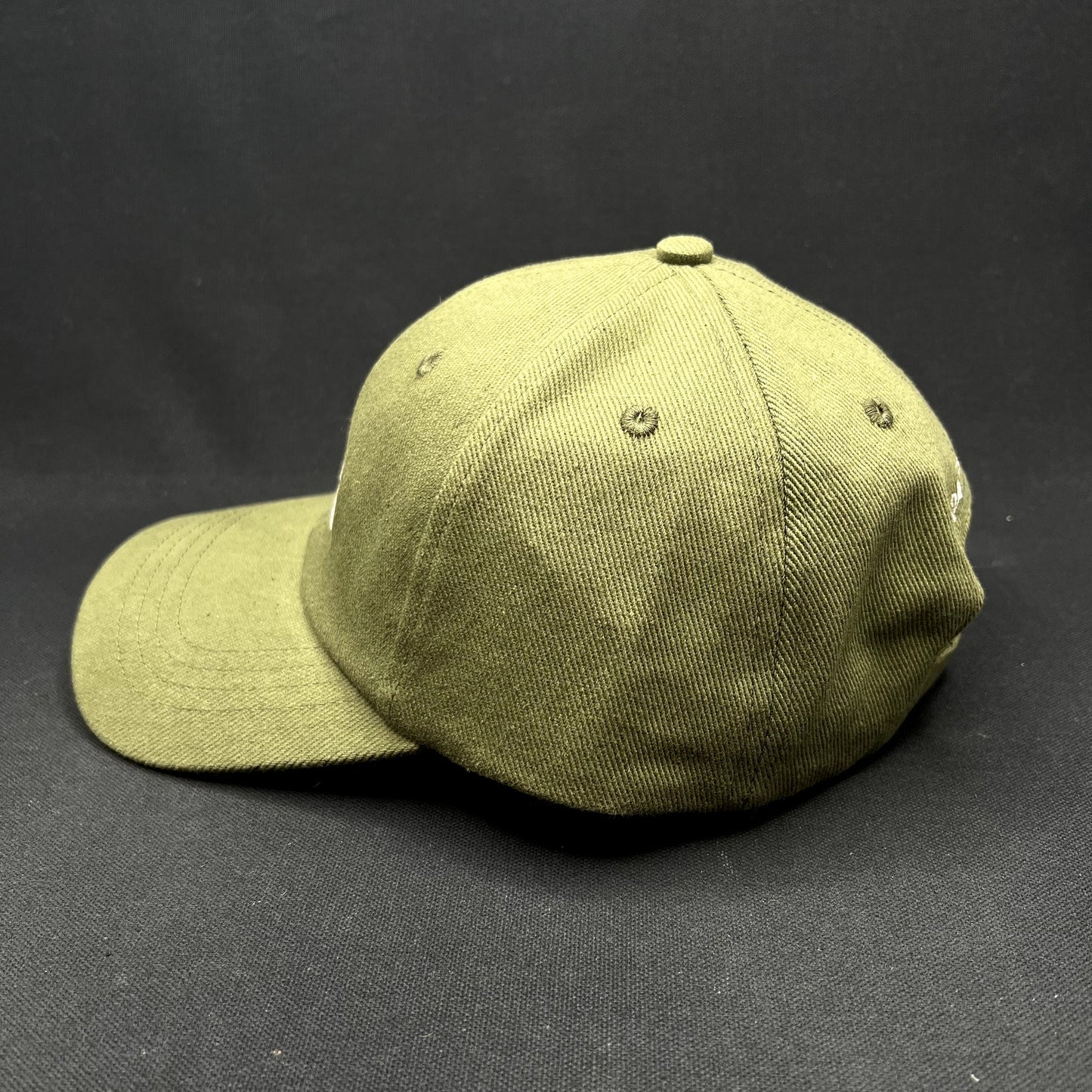 A24 Films Strapback Hat Olive Green Minimal Logo Cap