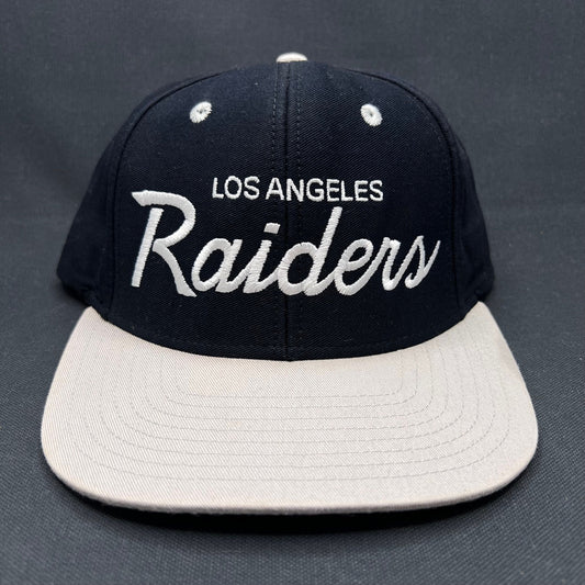 Reebok NFL Vintage Collection LA Raiders Script Snapback Hat