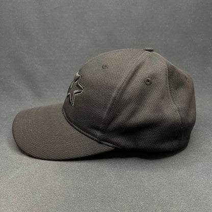 Starter Brand Tonal Black Logo Fitted Hat Minimal Streetwear