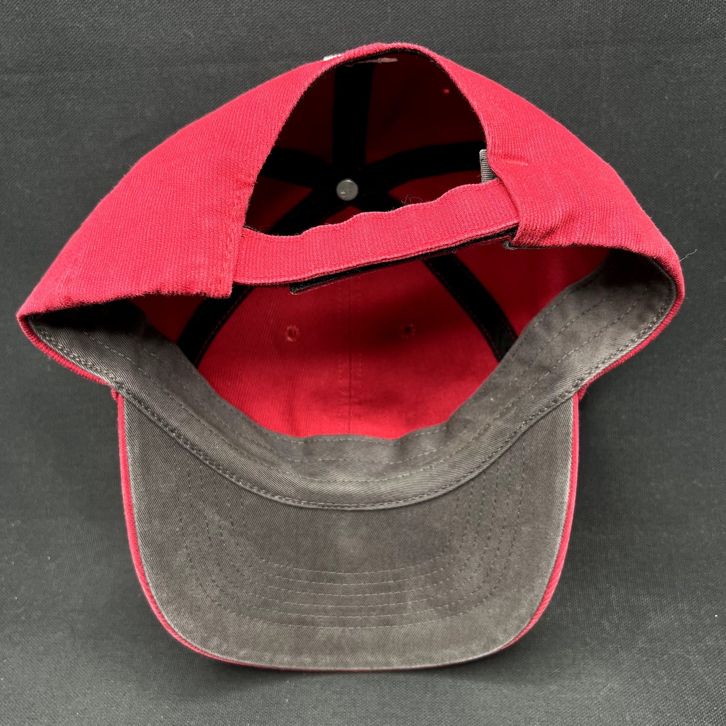 Y2K Volcom Stone Logo Brown Flexfit Skate Surf Hat S/M