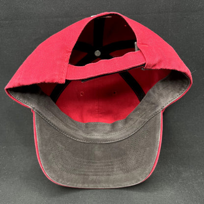 Y2K Volcom Stone Logo Brown Flexfit Skate Surf Hat S/M