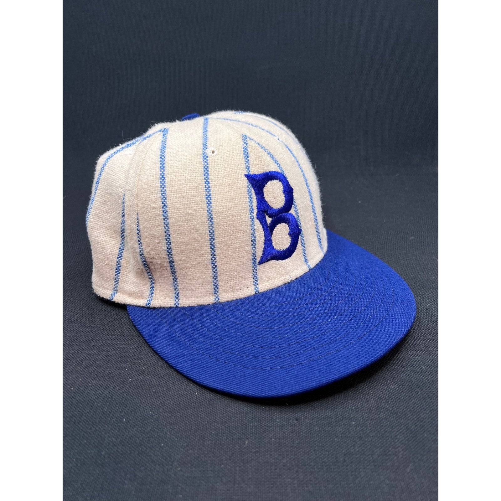 Vintage 1990's Brooklyn Dodgers Pinstripe Hat – American Needle Collection 7 3/8