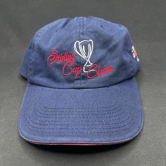 Vintage Wells Fargo Sterling Cup Classic Strapback Hat Navy Golf Cap