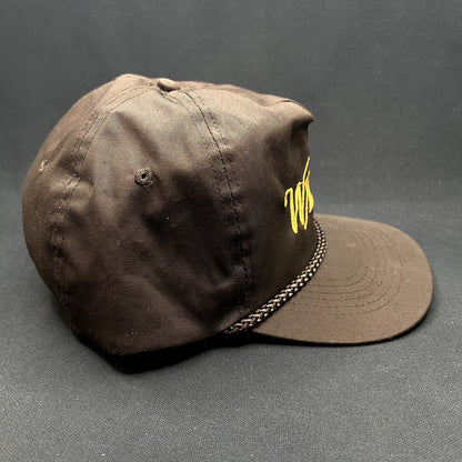 Vintage Walt’s Bar Script Snapback Hat Brown Rope KC Cap Made in Bangladesh