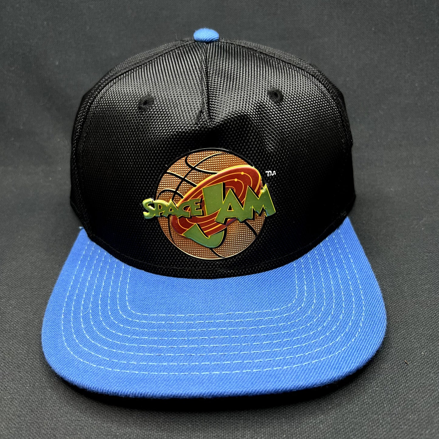 2016 Space Jam Snapback Hat Warner Bros Black Blue Basketball Cap