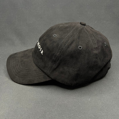 Metal Noir Strapback Hat Black Minimal Designer Jewelry Brand