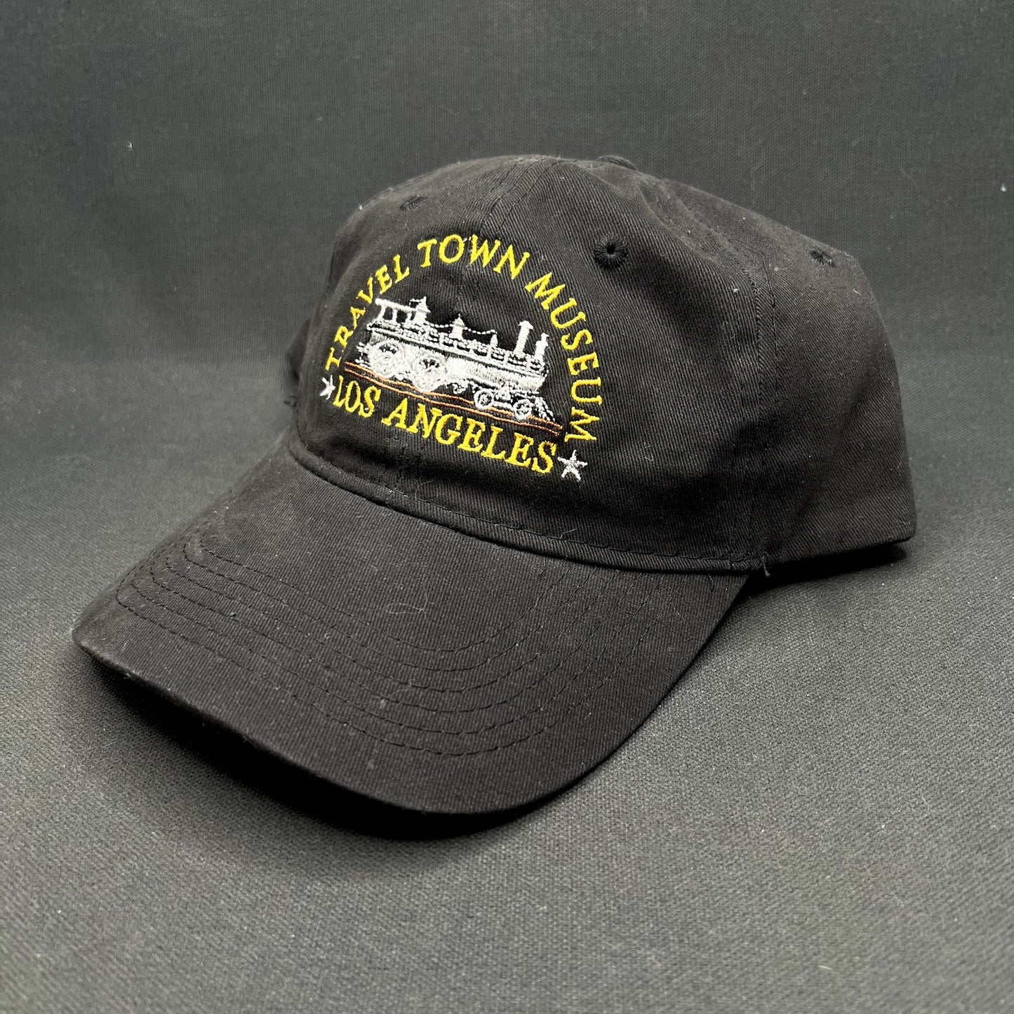 Travel Town Museum Los Angeles Railroad Train Strapback Hat Black Port & Company