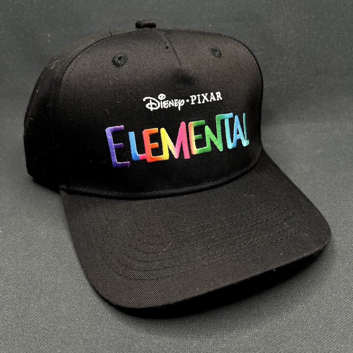 Disney Pixar Elemental Movie Promo Strapback Hat Black