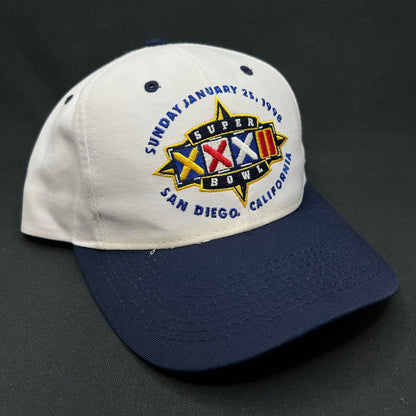 Vintage Super Bowl XXXII Snapback 1998 San Diego Logo 7 NFL Hat