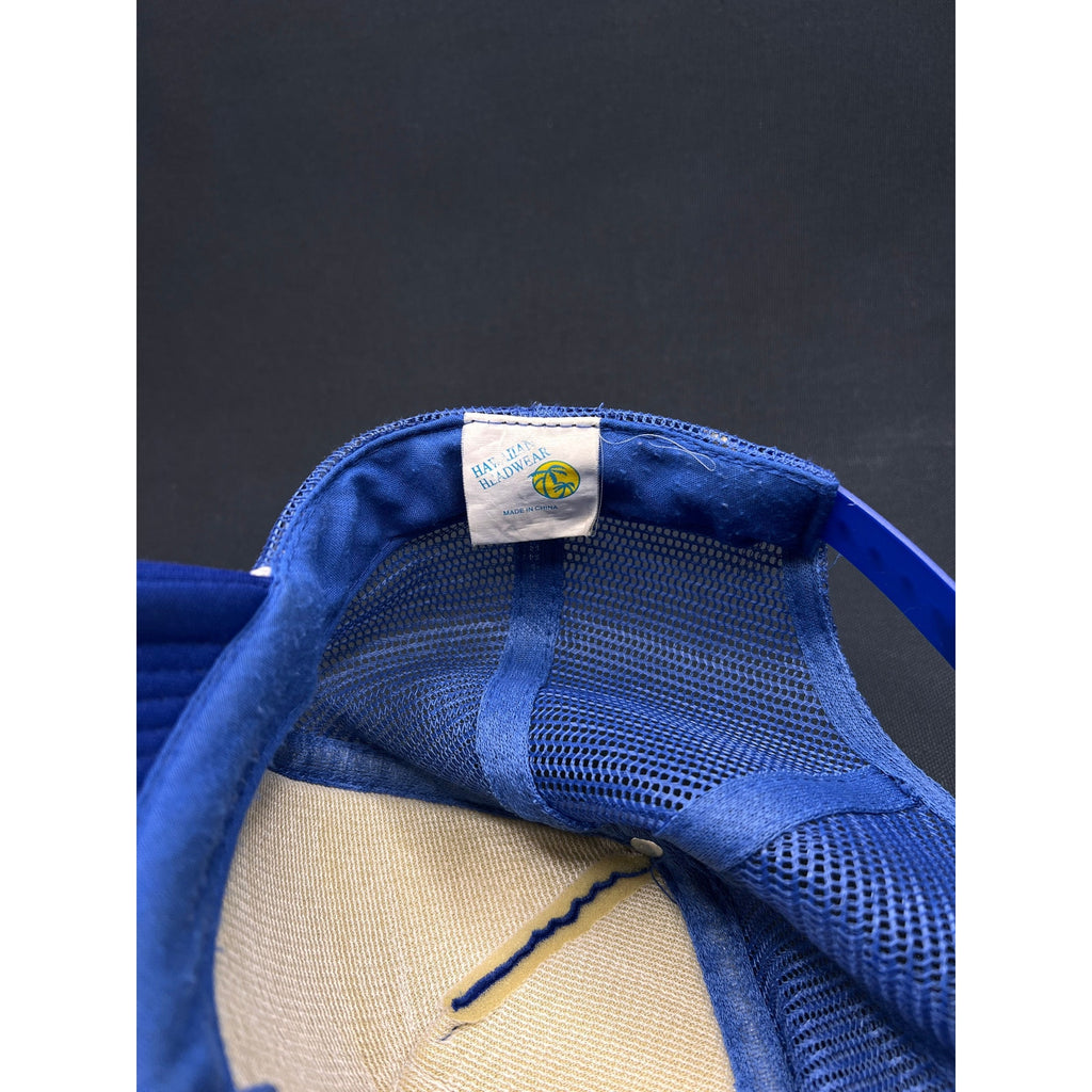Vintage Hawaiian Islands Map Trucker Hat – Royal Blue Mesh Snapback