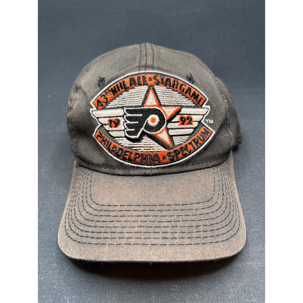 Vintage 1992 NHL All Star Game Hat Philadelphia Flyers Spectrum Black Youngan