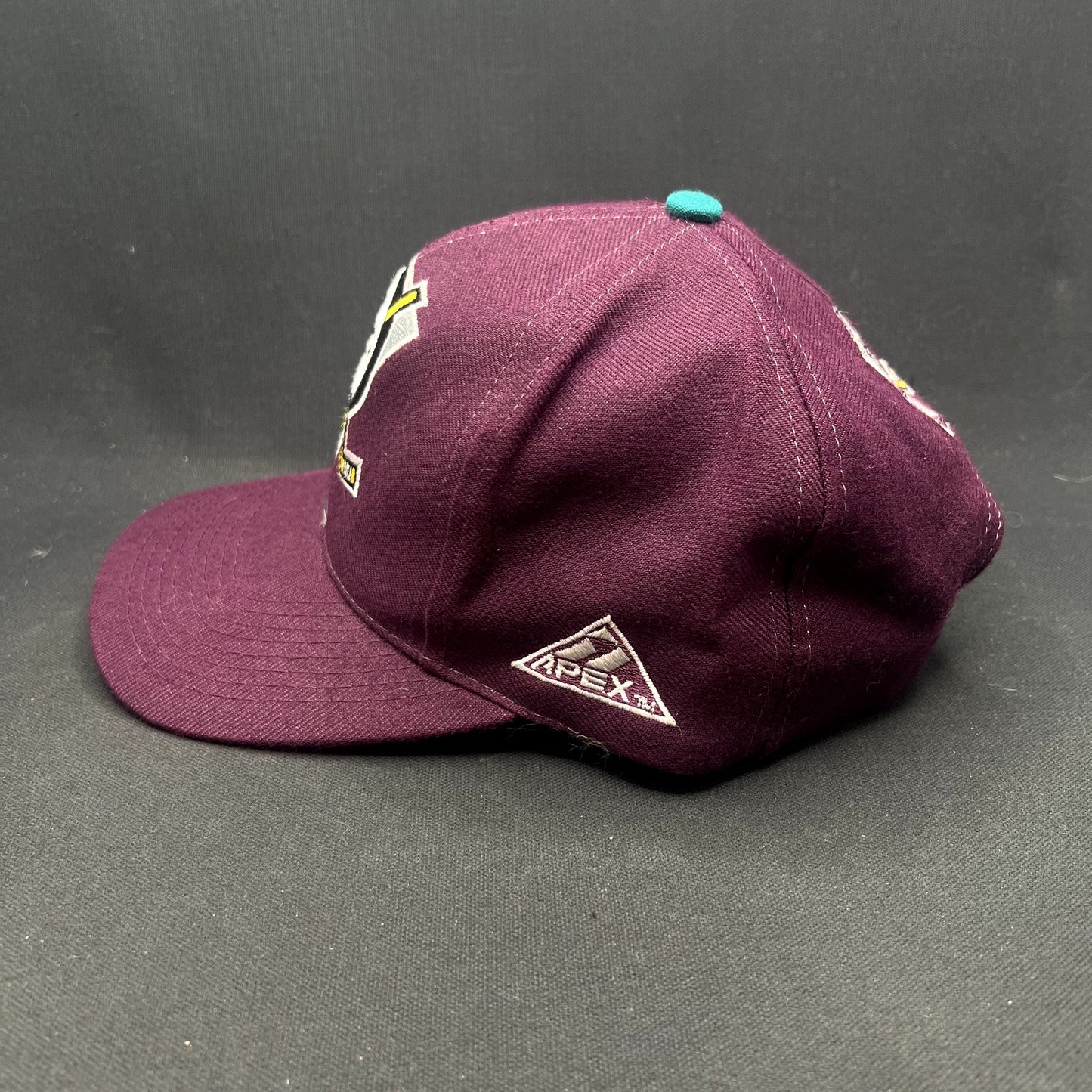 Vintage Anaheim Mighty Ducks Apex One Wave Snapback Hat NHL Disney Taiwan