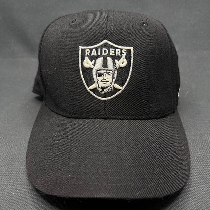 7 1/8 Oakland Raiders NFL On-Field Reebok Fitted Hat Black Size