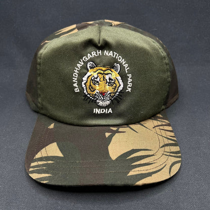 Vintage Bandhavgarh National Park India Tiger Camo Strapback Hat