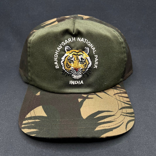 Vintage Bandhavgarh National Park India Tiger Camo Strapback Hat