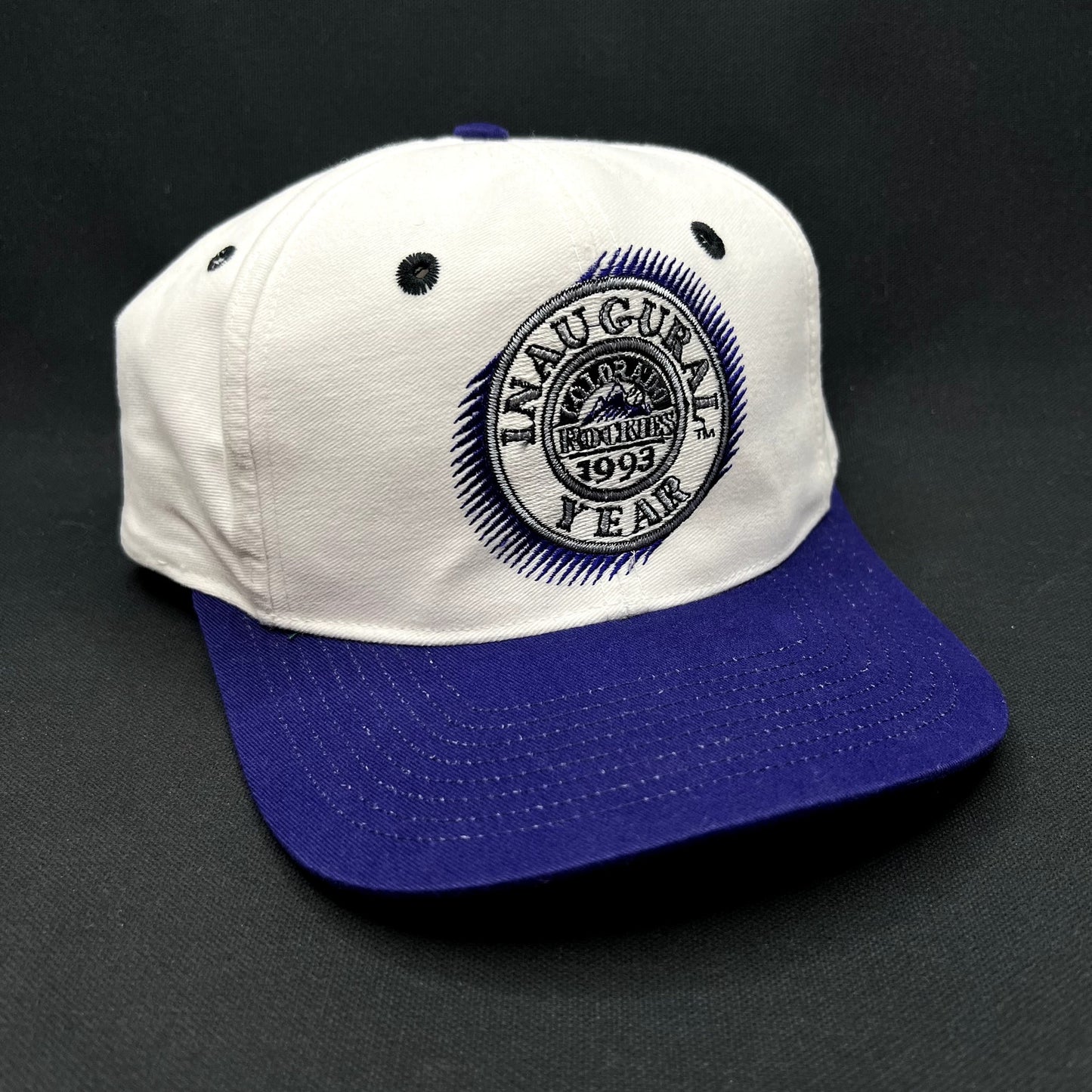 Vintage 1993 Colorado Rockies Inaugural Year Snapback Hat MLB Cap