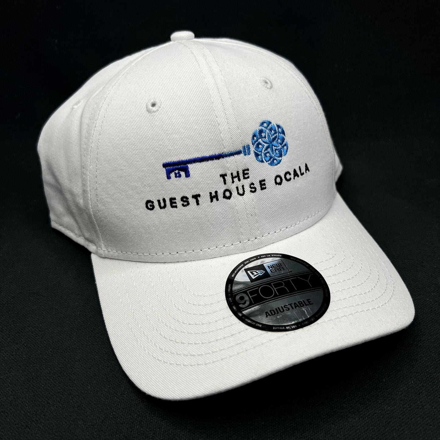 New Era 9FORTY The Guest House Ocala White Strapback Hat
