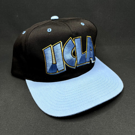 Vintage UCLA Bruins Script Snapback Hat Twins Enterprise Made in Macau