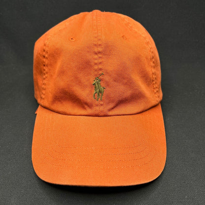 Polo Ralph Lauren Orange Strapback Hat Pony Logo Cap