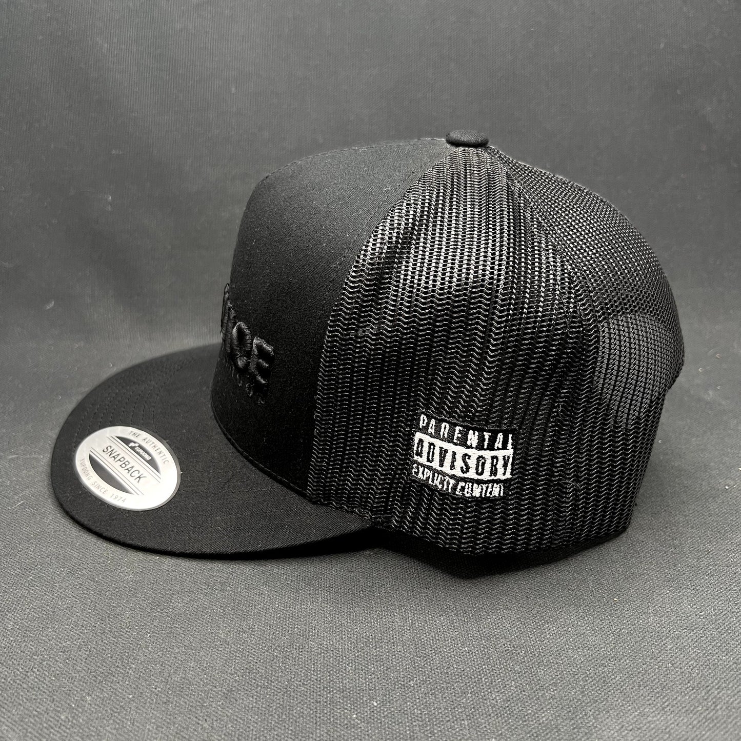 Gin & Juice Trucker Snapback Hat Black Yupoong Mesh Cap