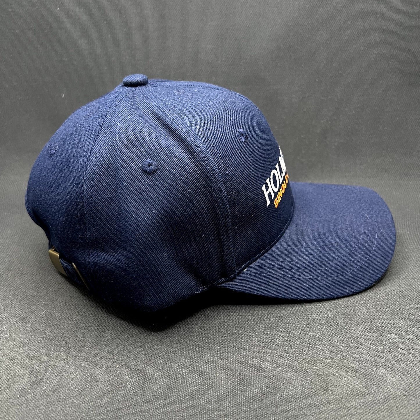 Holmes Cay Single Cask Rum Strapback Hat Navy Blue 100% Cotton Adjustable Cap