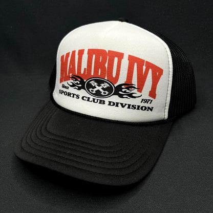 Malibu Ivy Sports Club Division Trucker Snapback Hat Otto Since 1971