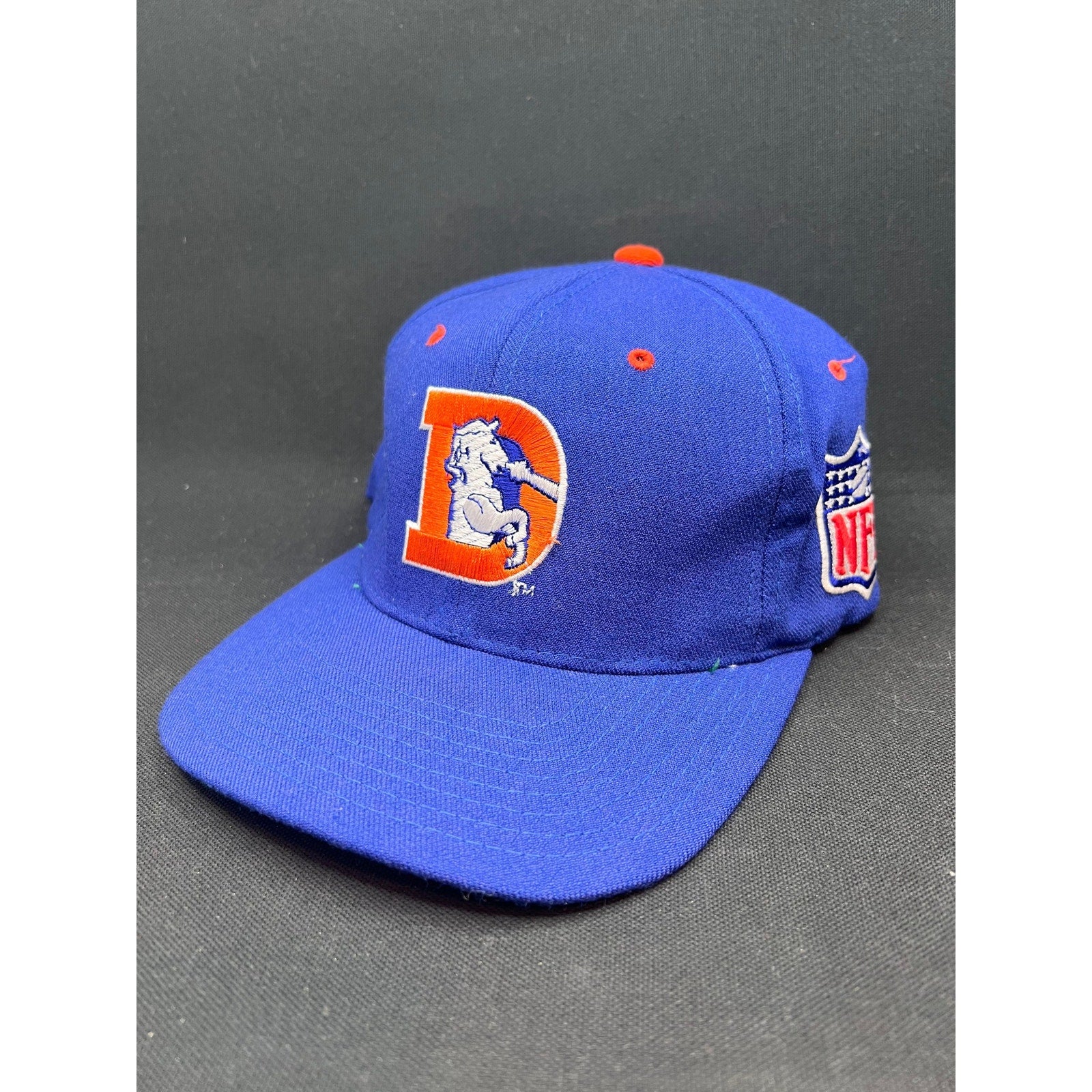 Vintage 1990s Denver Broncos “D Horse” Starter StarFit Hat NFL Pro Line 7–7¾