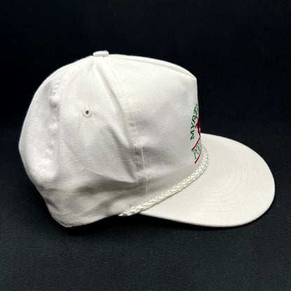 Vintage Myrtle Beach Polo Club Snapback Hat Rope Trucker White