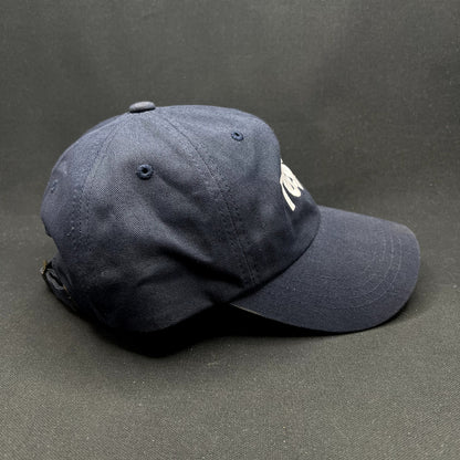 Tessa Logo Strapback Hat Yupoong Classics Navy Dad Cap
