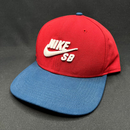 Nike SB Snapback Hat Red Blue Skateboarding Cap Pro Performancew