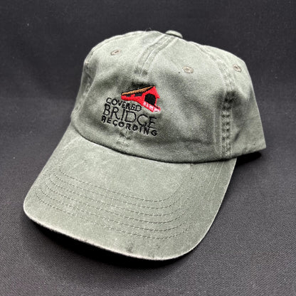 Covered Bridge Recording Studio Olive Green Strapback Hat Port Authority