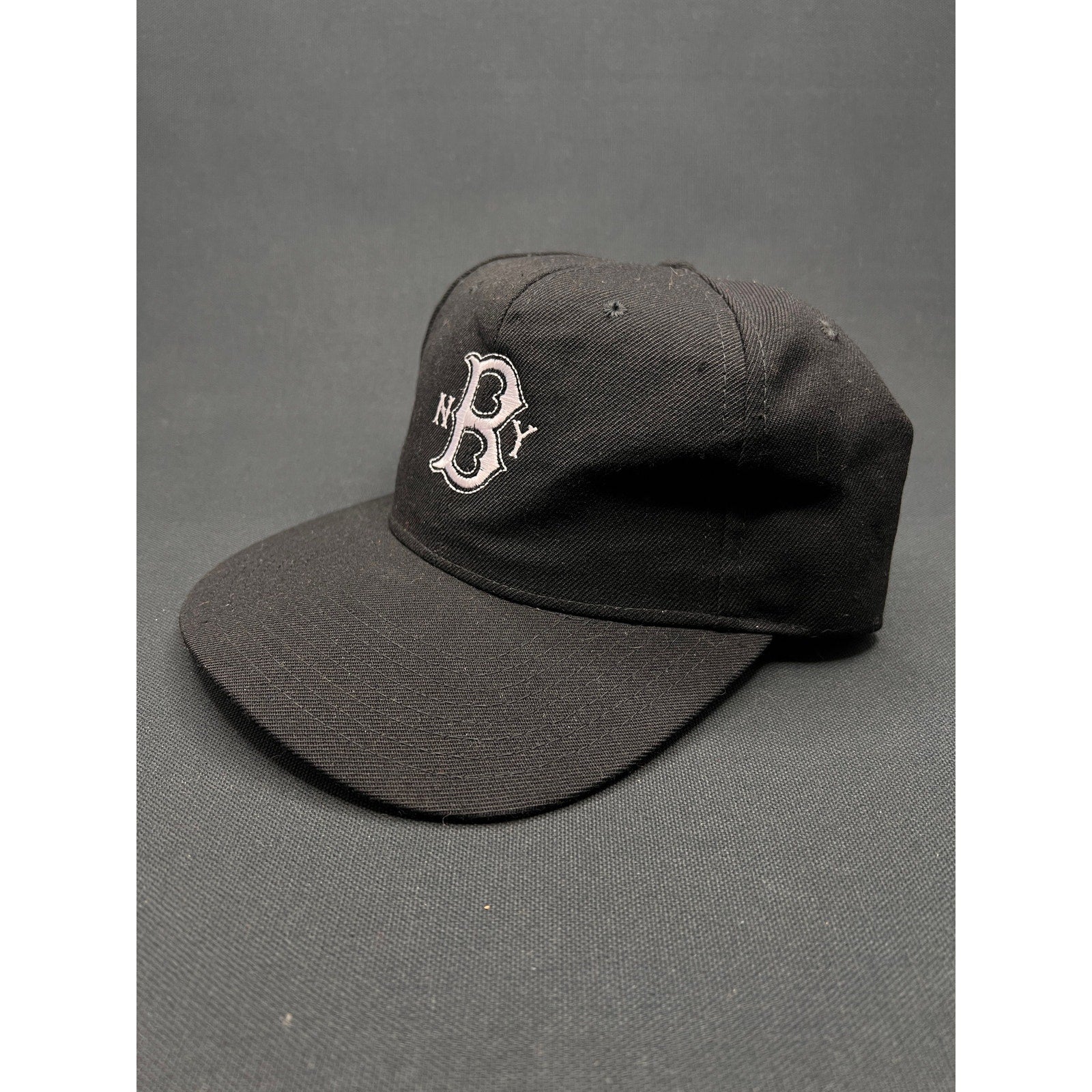 Vintage Brooklyn NY Logo Snapback Hat – Speedway Wool Blend Black Cap