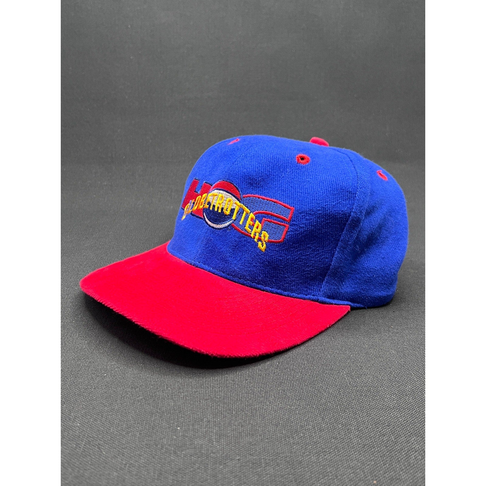 Vintage 90's Harlem Globetrotters Snapback Hat – Otto Cap Red Blue Basketball