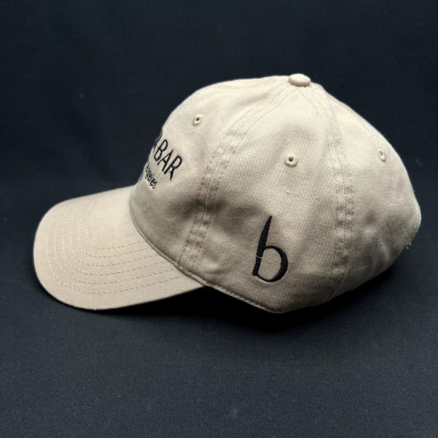 Butchr Bar Echo Park Los Angeles Strapback Hat OTTO Cap Beige