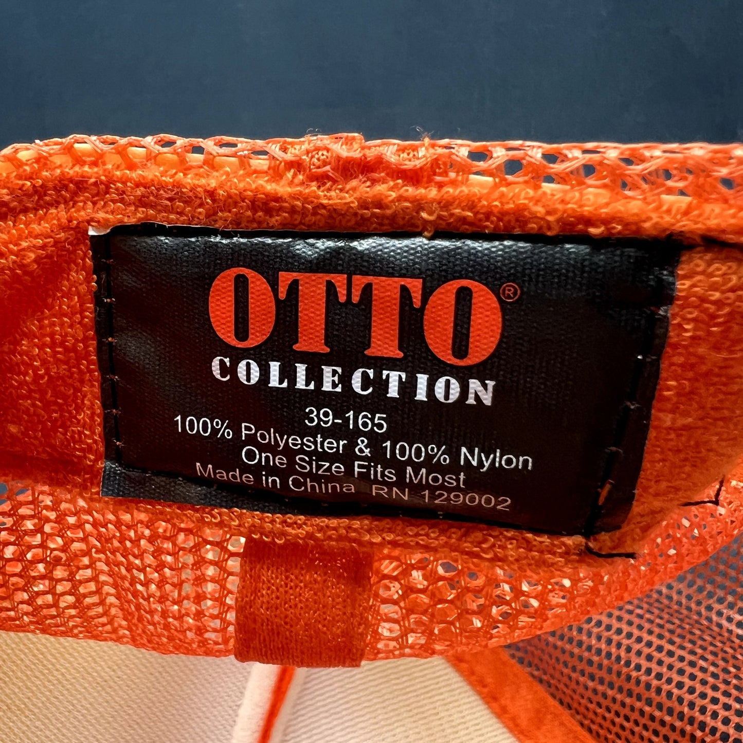 Snow Polo Aspen Trucker Snapback Hat Orange Otto Collection Ski Resort Cap