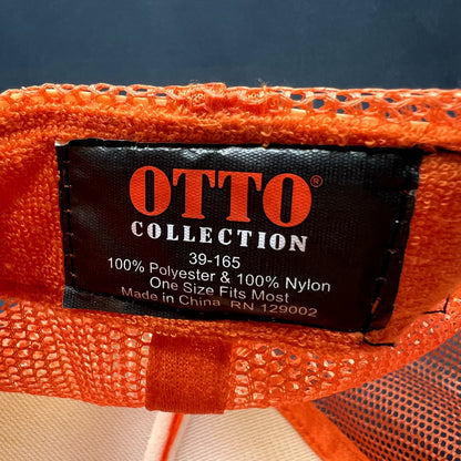 Snow Polo Aspen Trucker Snapback Hat Orange Otto Collection Ski Resort Cap