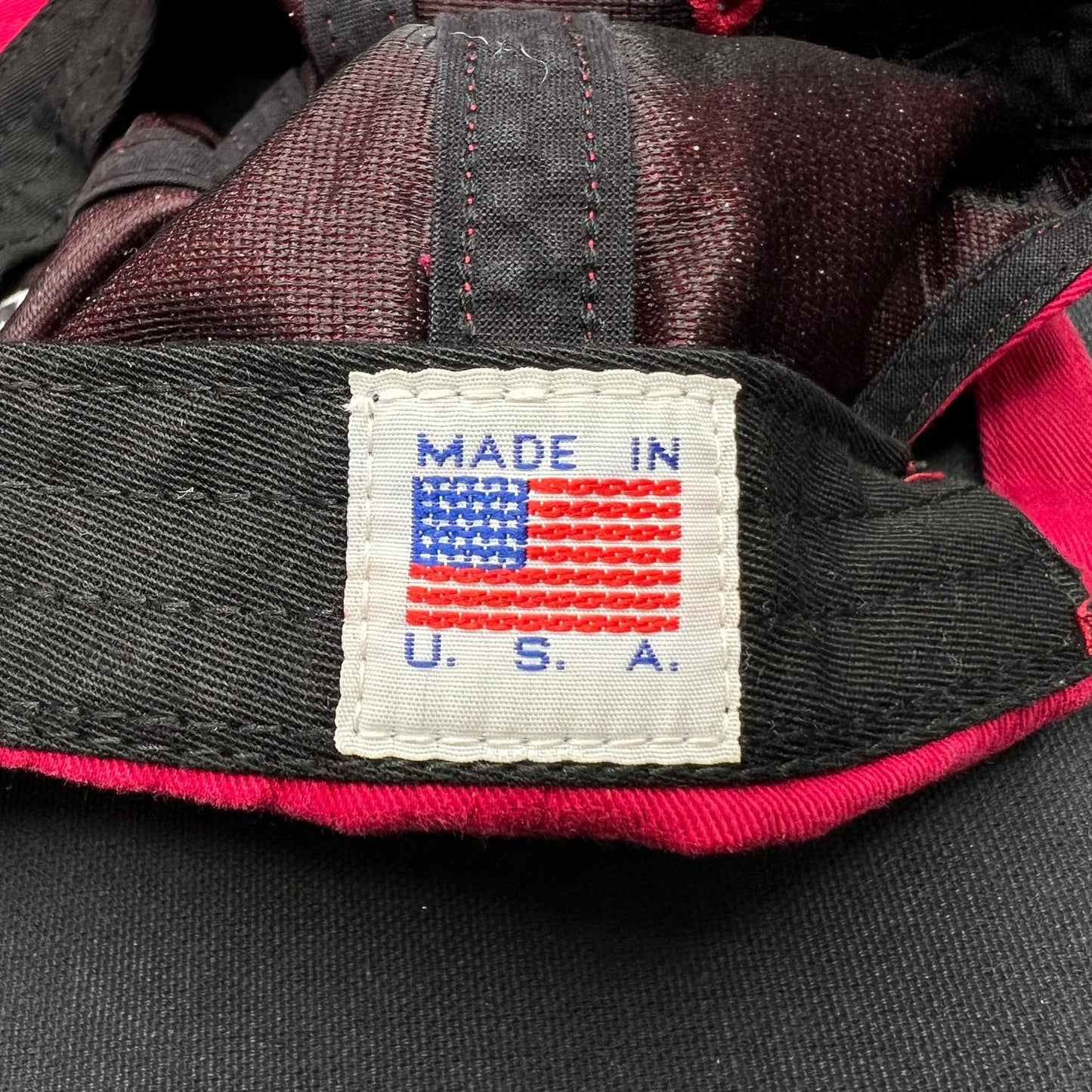 NOAH USA Red Logo Strapback Hat Streetwear Made in USA