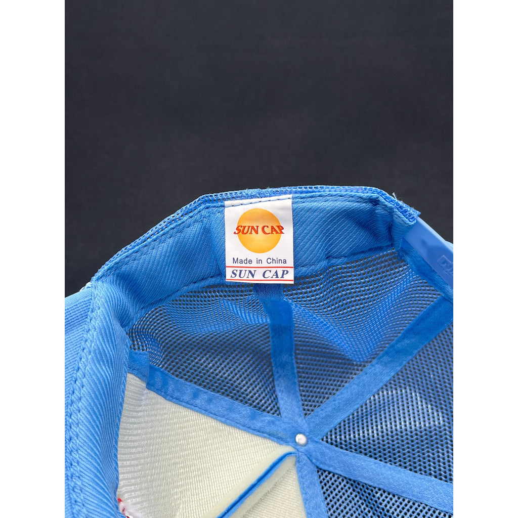 Y2K LA Dodgers Light-Blue Trucker Hat with Heart Embroidery – Sun Cap